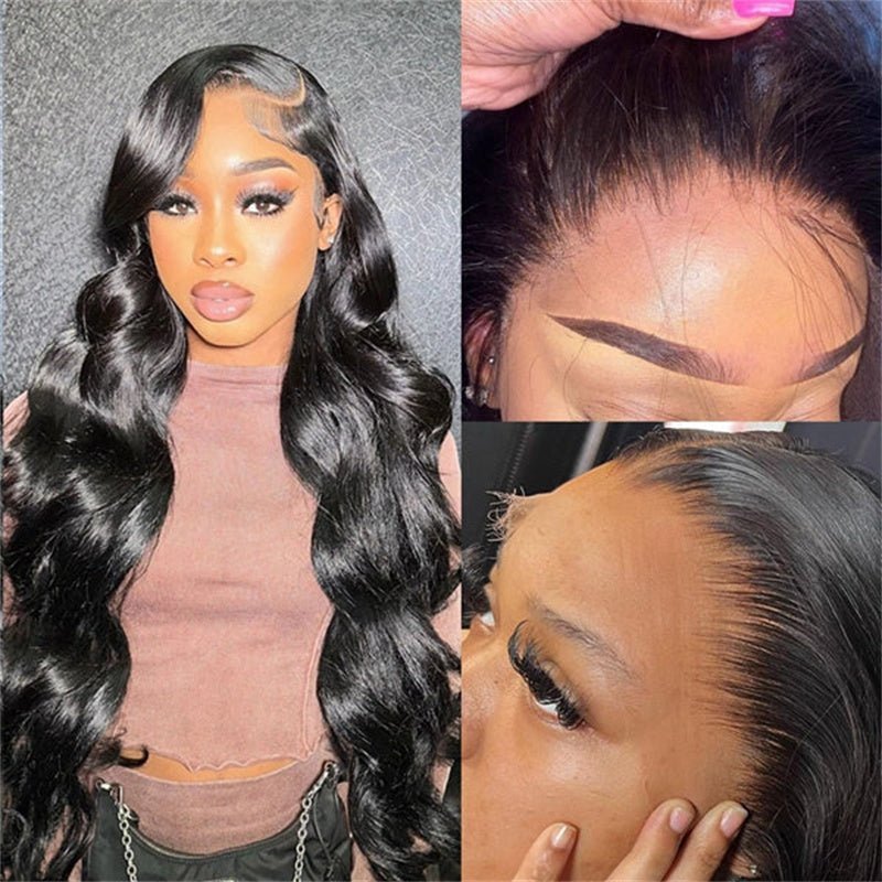 VIPbeauty 13x6 HD Full Lace Wig Body Wave Glueless Wigs Pre-Cut Lace Beginner Friendly