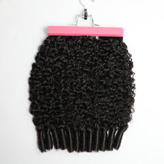 VIPbeauty Brazilian Curly Hair Human Hair 4 Bundles Burmese Curls Bundles 100% Virgin Human Hair