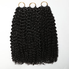 VIPbeauty Jerry Curly Crochet Braid Hair Extensions 100% Human Hair Feather Soft