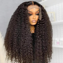 VIPbeauty Super Bouncy Deep Wave Wig 13x6 Full Lace Frontal Wigs HD Transparent Human Hair Wig Pre-Bleached