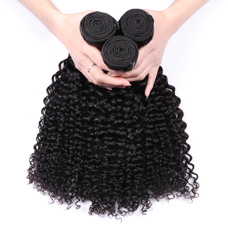 VIPbeauty Curly Wave Bundles With 13x4 Lace Frontal Unprocessed Human Hair Extensions