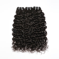 VIPbeauty Water Wave Bundles With 13x6 Lace Frontal Human Hair Extensions