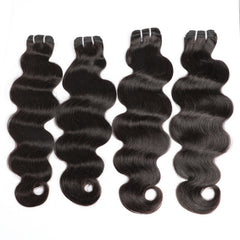 VIPbeauty Body Wave Wave Bundles With 13x6 Lace Frontal Human Hair Extensions