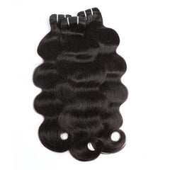 VIPbeauty Body Wave Human Hair Bundles With 5x5 Lace Closure