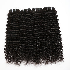 VIPbeauty Curly Wave Bundles With 13x4 Lace Frontal Unprocessed Human Hair Extensions