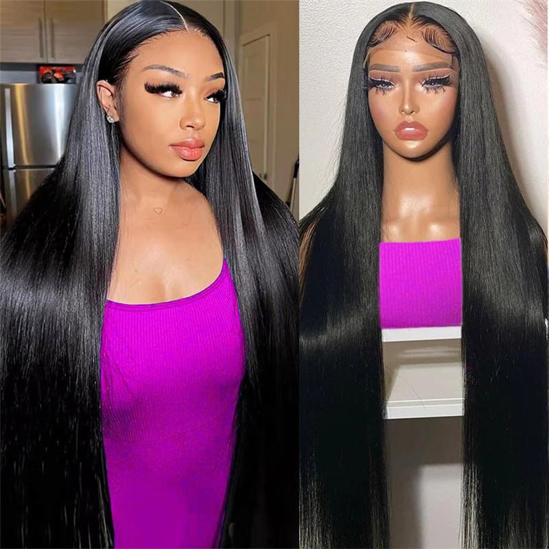 VIPbeauty 13x6 Full Lace Wigs Straight Hair Skinlike HD Lace 5x5 Glueless Human Hair Wigs