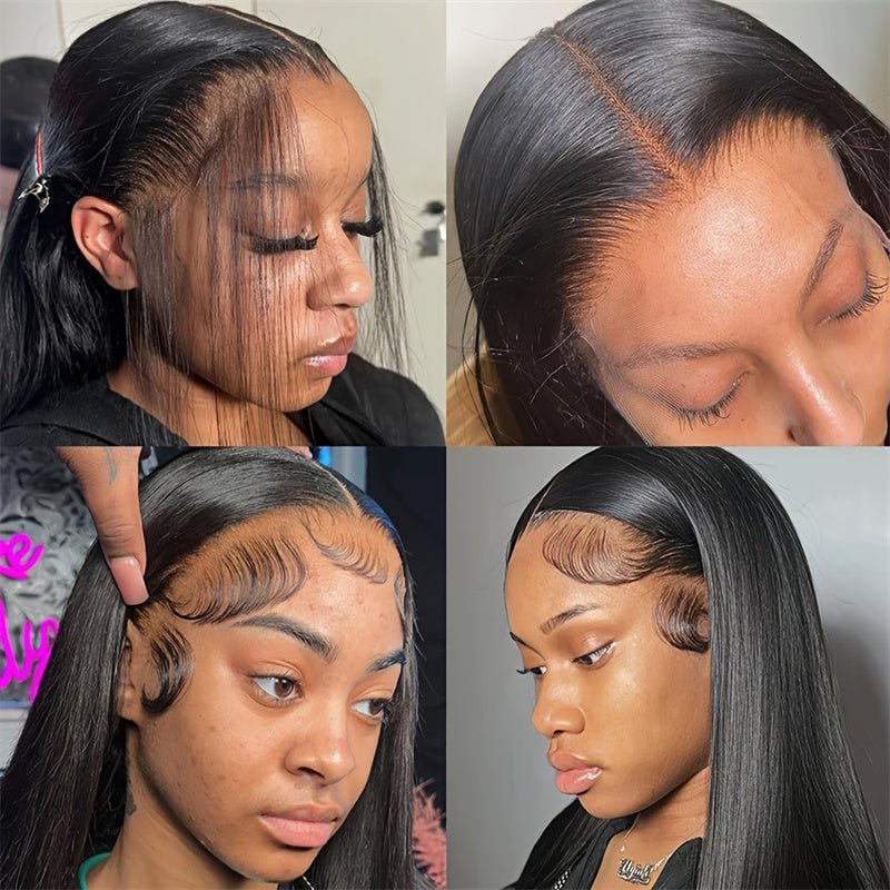 VIPbeauty 13x6 Full Lace Wigs Straight Hair Skinlike HD Lace 5x5 Glueless Human Hair Wigs