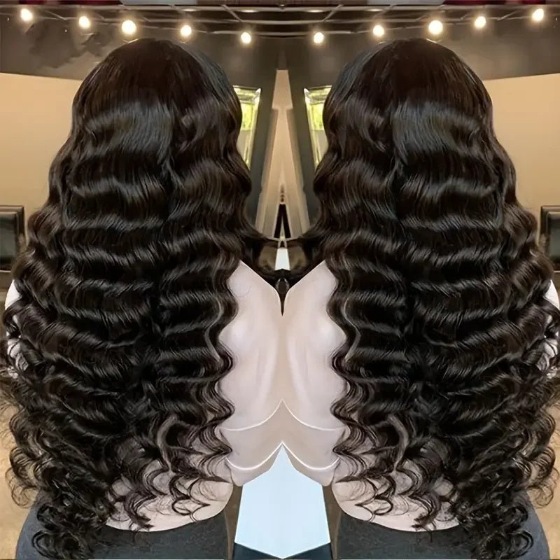VIPbeauty Loose Deep Wave 13x6 HD Lace Front Wigs Pre-Cut Lace Glueless Human Hair Wig 180%