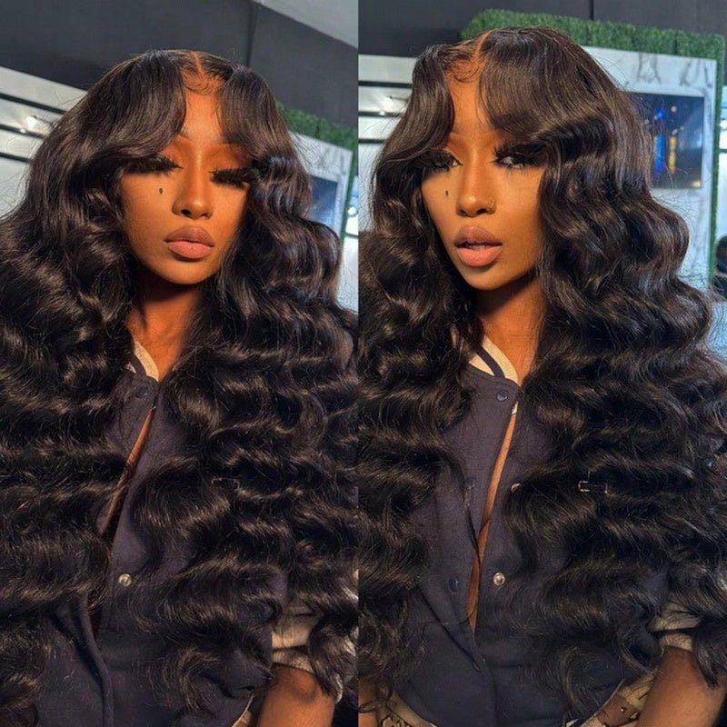 VIPbeauty Loose Deep Wave 13x6 HD Lace Front Wigs Pre-Cut Lace Glueless Human Hair Wig 180%