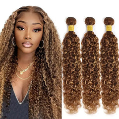 VipBeauty P4/27 Highlight Human Hair Bundles 100% Human Hair 10-32inches For Sew In Quick Weave