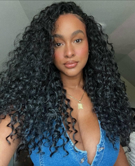 Indian Curly Lightweight Crochet Braids 100% Virgin Human Hair For Miracle Knots
