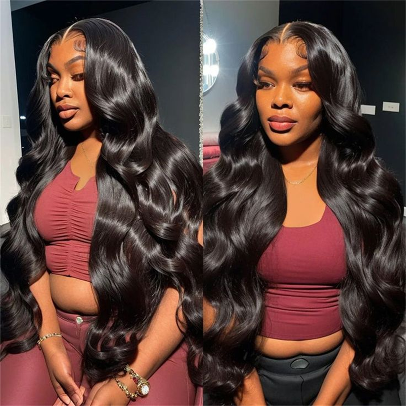 VIPbeauty Body Wave Glueless 13x6 Lace Front Wig Human Hair Pre-Cut Lace Flexi-Fit Drawstring Cap