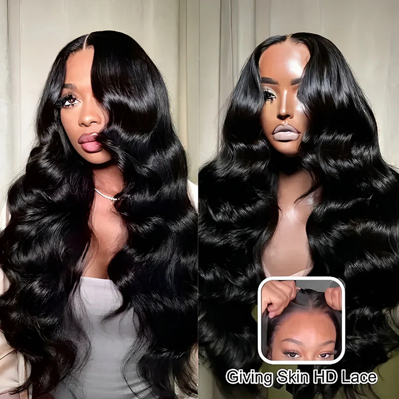 VIPbeauty Body Wave Glueless 13x6 Lace Front Wig Human Hair Pre-Cut Lace Flexi-Fit Drawstring Cap