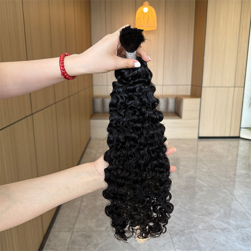 VIPbeauty Burmese Curly Bulk Hair Extensions For Braiding Dreadlock Human Hair