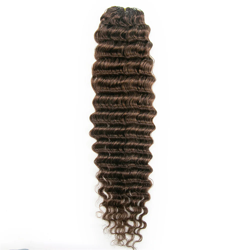 VIPbeauty #4 Deep Wave Human Hair Crochet Braid Hair Extensions