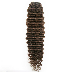 VIPbeauty #4 Deep Wave Human Hair Crochet Braid Hair Extensions