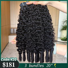 VIPbeauty Burmese Curly Bundles Human Hair Unprocessed Virgin Hair Bundles Deals