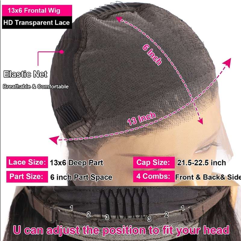 VIPbeauty Outlet Deal 13x6 Lace Frontal Human Hair Wigs 180%