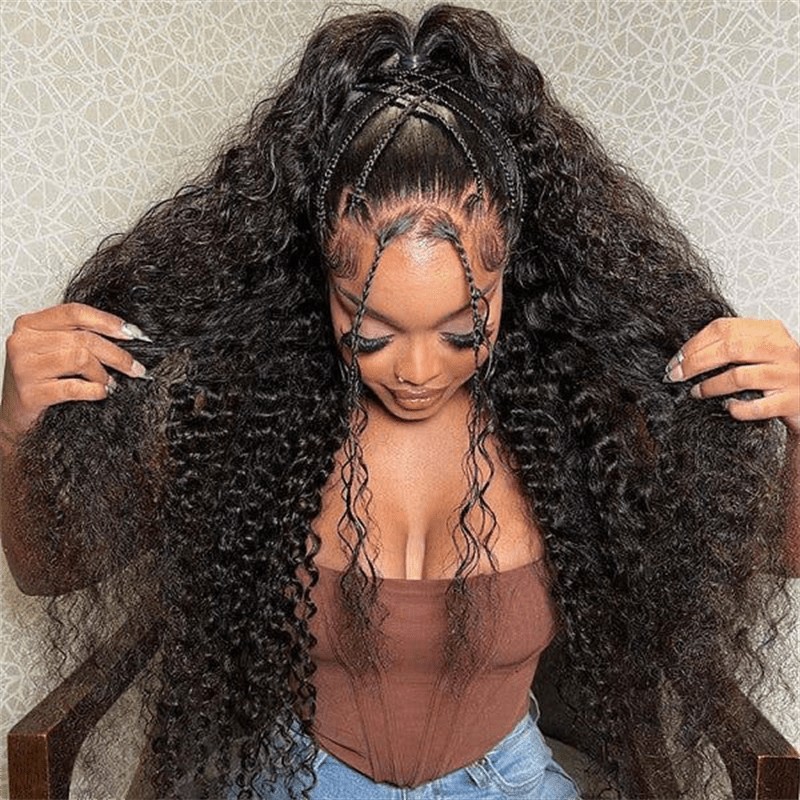 VIPbeauty Outlet Deal 4x4 Lace Closure Human Hair Wigs 180%