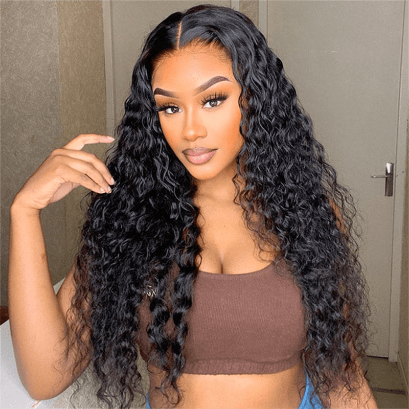 VIPbeauty Outlet Deal 4x4 Lace Closure Human Hair Wigs 180%