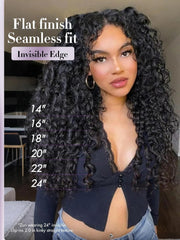VIPbeauty Burmese Curly Clip in Hair Extensions 120g 8pcs 100% Human Hair