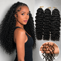 Indian Curly Lightweight Crochet Braids 100% Virgin Human Hair For Miracle Knots