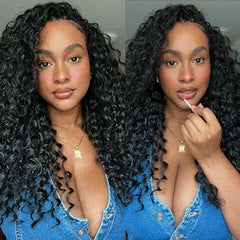 Indian Curly Lightweight Crochet Braids 100% Virgin Human Hair For Miracle Knots