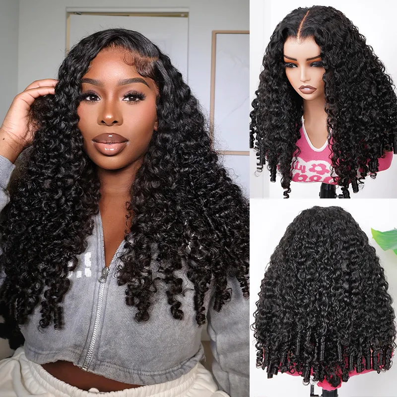 VIPbeauty Burmese Curly HD Lace Human Hair Wigs 13x4 13x6 Full Lace Wigs 180%