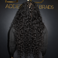 VIPbeauty Boho Braids Indian Curly Natural Black Bulk Hair For Knotless Braids