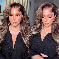VIPbeauty P4/27 Lagos Hairline Body Wave Lace Front Wigs 13x6 Highlight Human Hair Wig