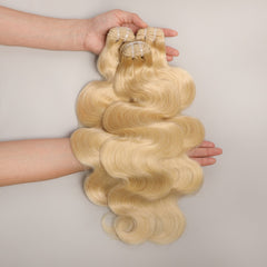 VIPbeauty #613 Blonde Body Wave 1/3/4PCS Bundles 100% Human Hair