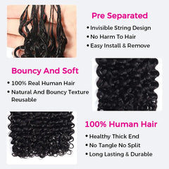Indian Curly Lightweight Crochet Braids 100% Virgin Human Hair For Miracle Knots