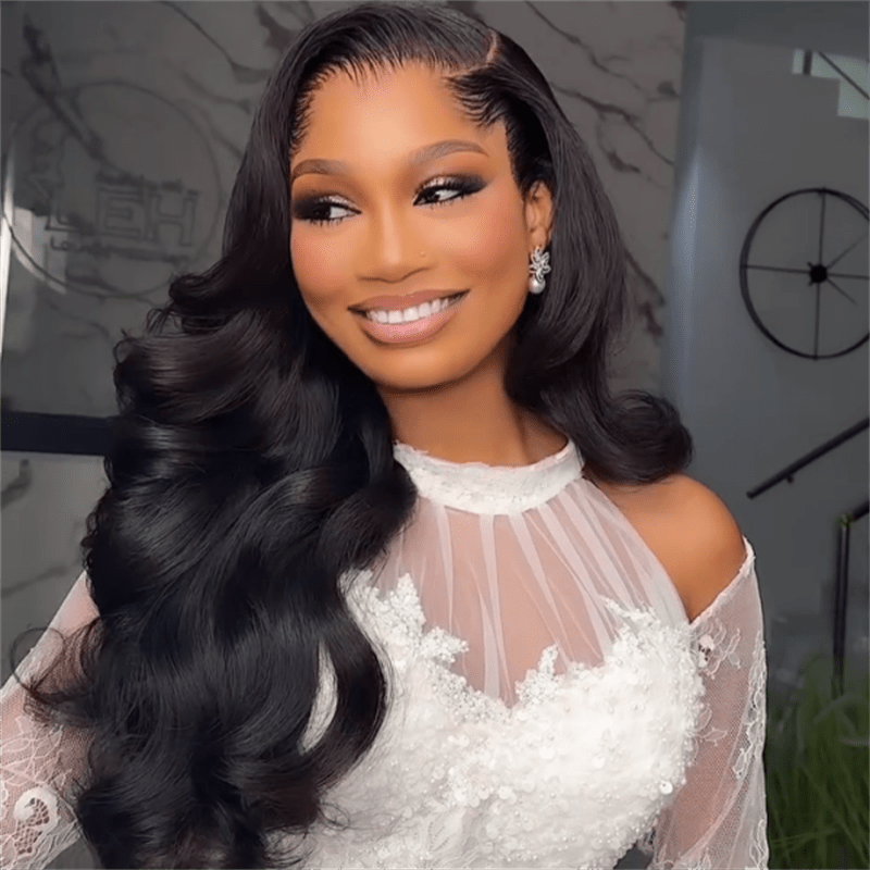 VIPbeauty Lagos Hairline Body Wave 13x4 13x6 Lace Frontal Wigs With Widows Peak