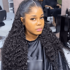 VIPbeauty Lagos Hairline Water Wave HD Transparent Lace Frontal Wigs Human Hair