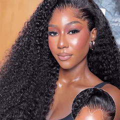 VIPbeauty Lagos Hairline Widows Peak Burmese Curly 13x6 Lace Frontal Wig Human Hair