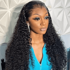 VIPbeauty Lagos Hairline Widows Peak Burmese Curly 13x6 Lace Frontal Wig Human Hair