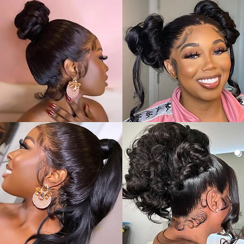 VIPbeauty Invisi-Drawstring Loose Deep Wave 360 Lace Frontal Glueless Lace Wigs