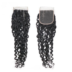 VIPbeauty 12A Grade Pixie Curly Virgin Human Hair 3 Bundles With 4x4 Lace Closure