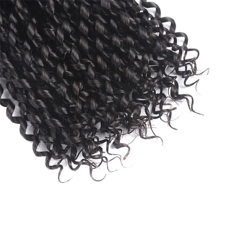 VIPbeauty Pixie Curly Human Hair Bundles Brazilian Virgin Hair Extensation