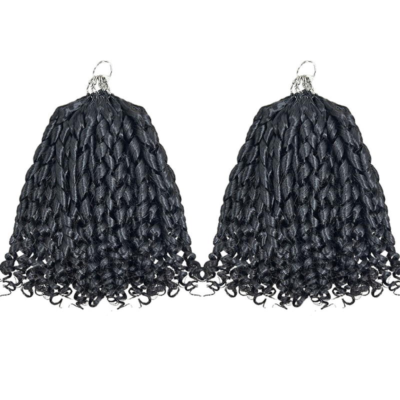 VIPbeauty Pixie Curly Crochet Braids Human Hair Extensions Protective Style