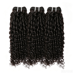 VipBeauty 12A Pixie Curly Human Hair 3 Pcs Bundles