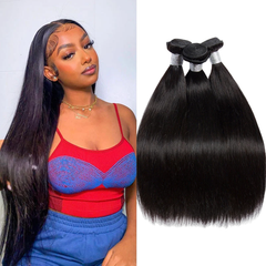 Malaysian Virgin Remy Straight Human Hair 3 Bundles Unprocessed Hair Weft