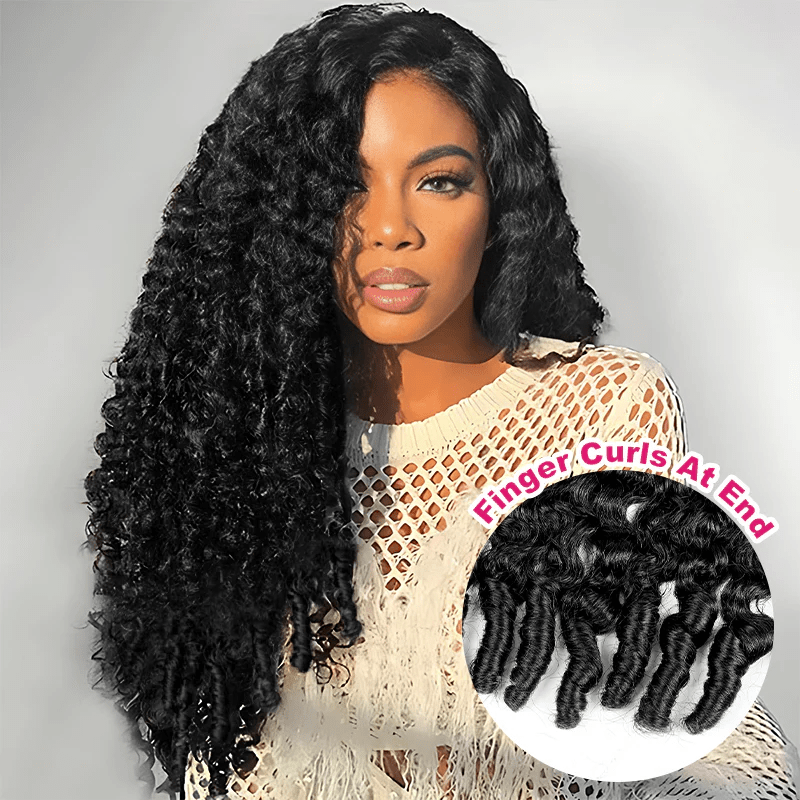 VIPbeauty Burmese Curly Glueless Flexi-Fit Drawstring 13x6 Frontal Wig Beginner Friendly