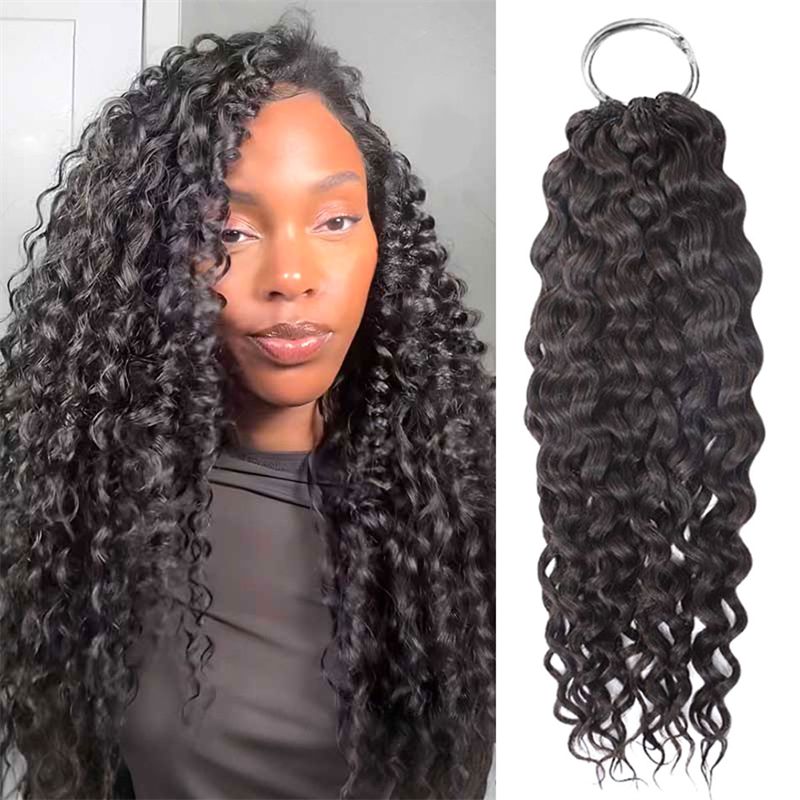 VIPbeauty Water Wave Crochet Braids Human Hair Extensions Protective Style