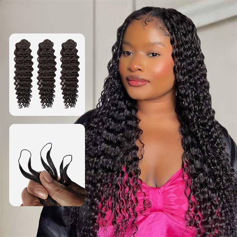 VIPbeauty Water Wave Crochet Braids Human Hair Extensions Protective Style
