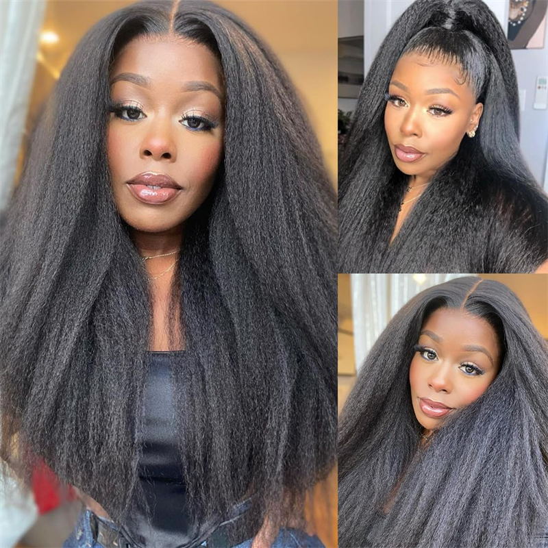 VIPbeauty Kinky Straight Lace Front Wigs 13x4 13x6 Full Lace Human Hair Wigs For Women