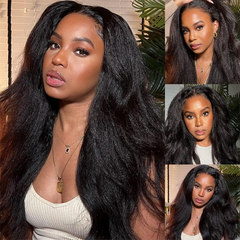 VIPbeauty Kinky Straight Lace Front Wigs 13x4 13x6 Full Lace Human Hair Wigs For Women