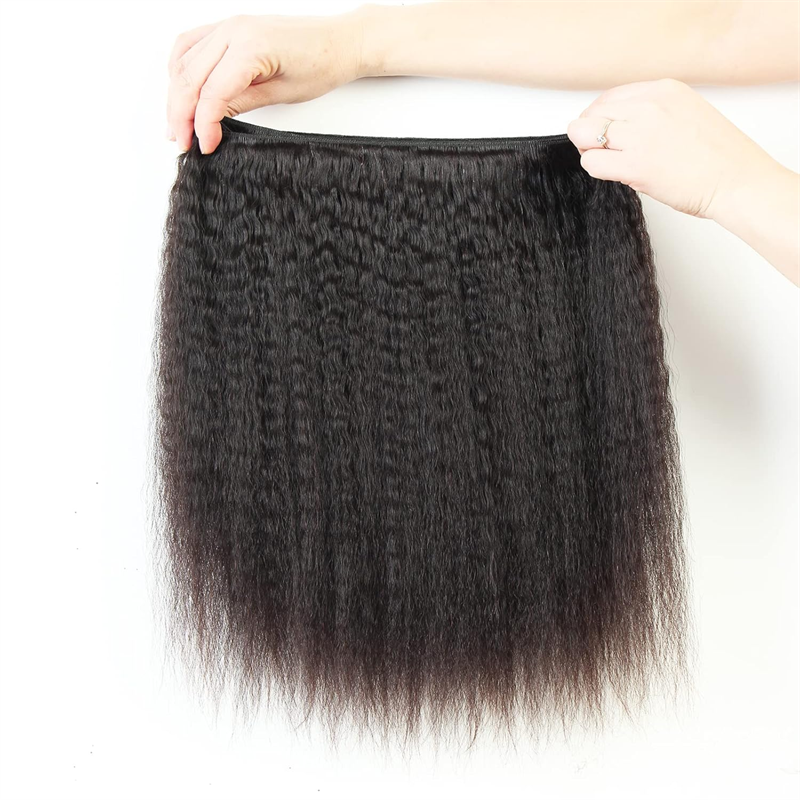 VIPbeauty 1 PC/Pack Yaki Straight Virgin Soft Human Hair Extensions
