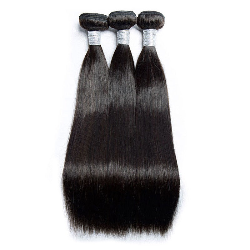 Malaysian Virgin Remy Straight Human Hair 3 Bundles- 3 pieces